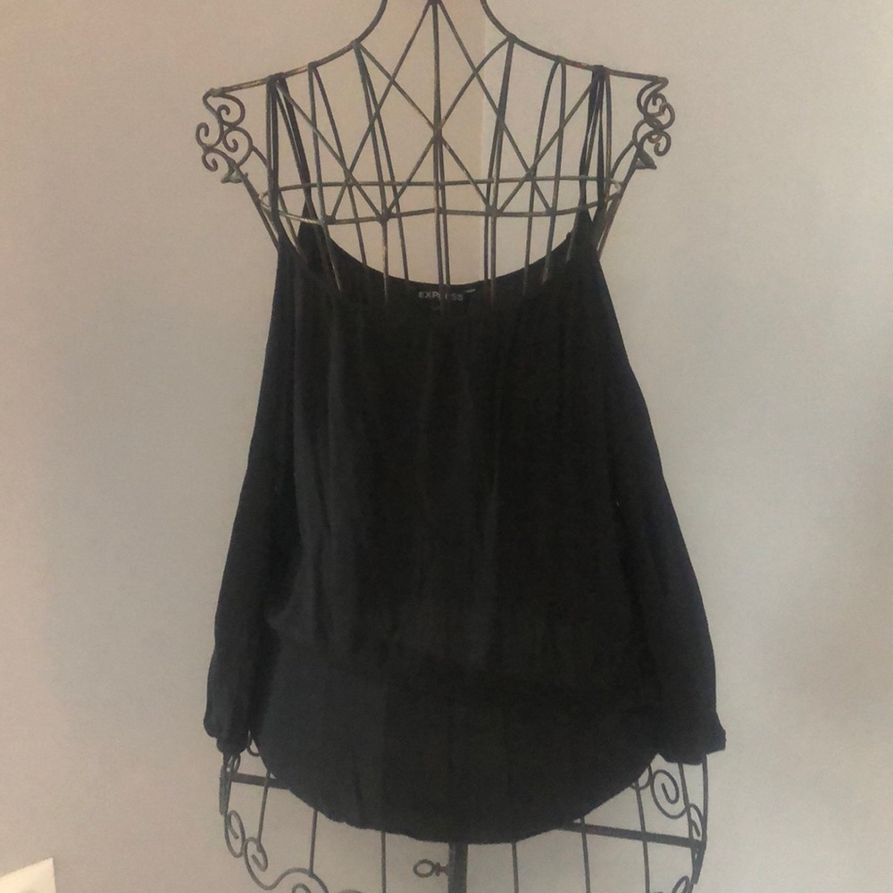 Black Express Cold Shoulder Top size Small.